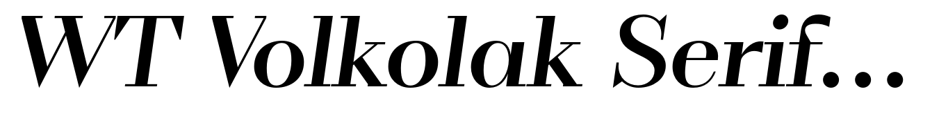 WT Volkolak Serif Poster Medium Italic